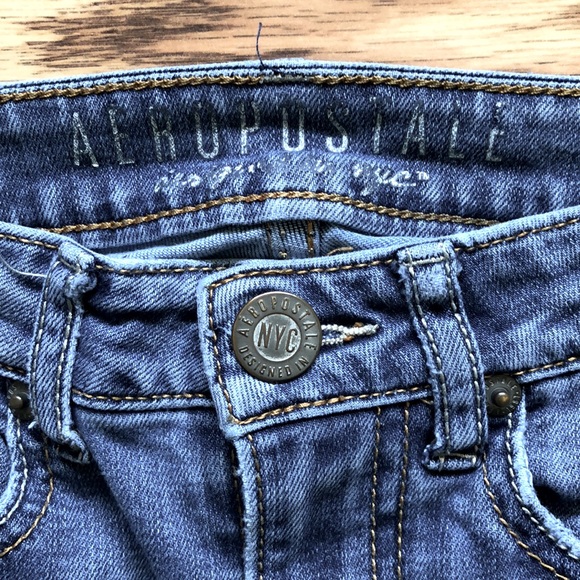 Aeropostale Junior/Girls High Waisted Jegging Style Jeans - Picture 2 of 6